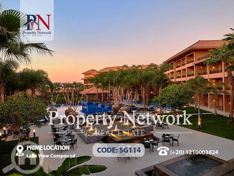 59,500EGP/monthly apartment for Rent Lake view Residence, New Cairo