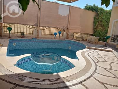 6 Bedroom Villa for Sale in New Cairo, Cairo - Villa for sale - Type C - super luxurious finishing - with swimming pool and garden - Diyar Al Mukhabarat - Fifth Settlement