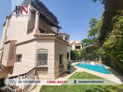 6 Bedroom Villa for Rent in New Cairo, Cairo - Fully Furnished Villa For Rent in Katameya Residence - 1st Settlement