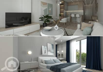 2 Bedroom Flat for Sale in Sheikh Zayed, Giza - شقة 112م بجاردن 73م متشطبه بالتكييفات فى كمبوند الكارما كاى قرب Hyper1