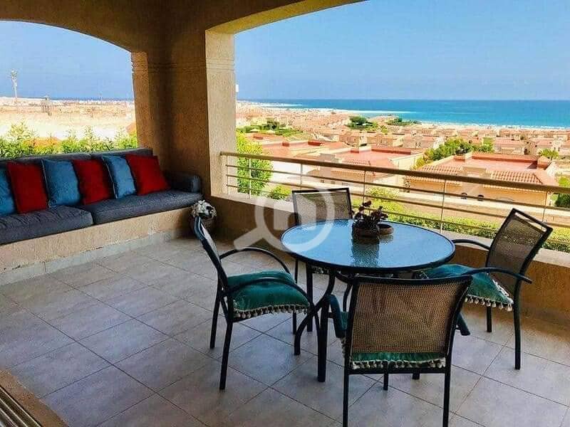 Chalet Two bedroom fully finished seaview in Telal el Sokhna Installment 8 years