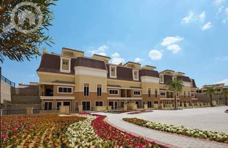 5 Bedroom Townhouse for Sale in Mostakbal City, Cairo - Townhouse S villa 239m for sale in sarai Compound New Cairo dp 10%
