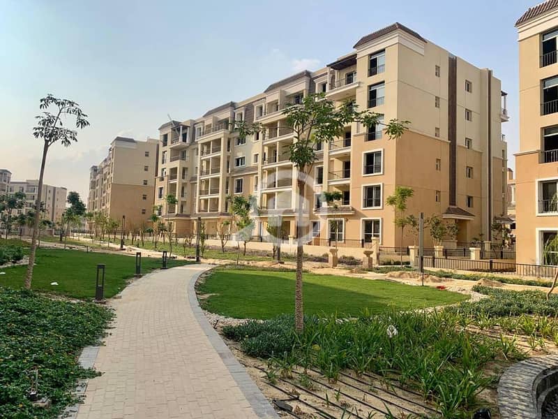 Apartment for sale 220m  in sarai  madinaty elmostakbal city 4 rooms 42% cash discount