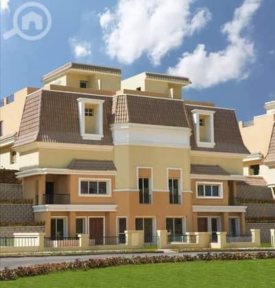 4 Bedroom Townhouse for Sale in Mostakbal City, Cairo - Twon house for sale 212m in compound sarai Dp 5%