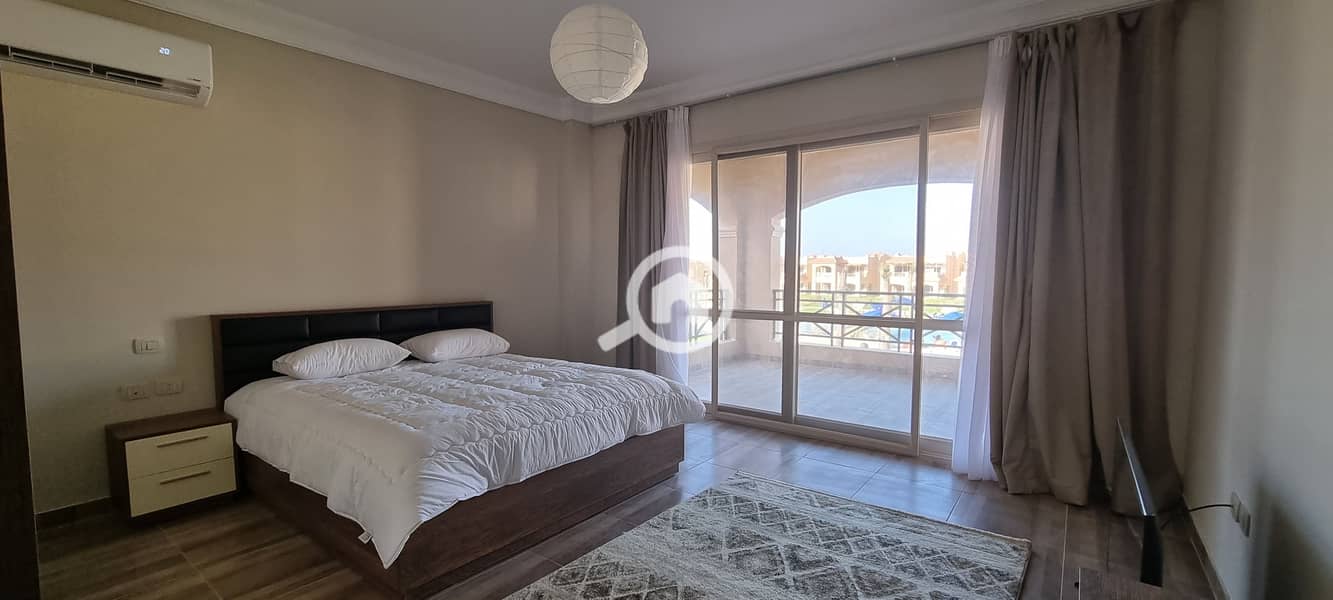 شالية 150م متشطب بالتكيفات و المطبخ  في لافيستا باي الساحل الشمالي  Chalet 150m sea view and fully finished in La Vista Bay East Northcoast