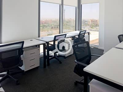 Office for Rent in New Cairo, Cairo - Private office space for 5 persons in Arabella New Cairo