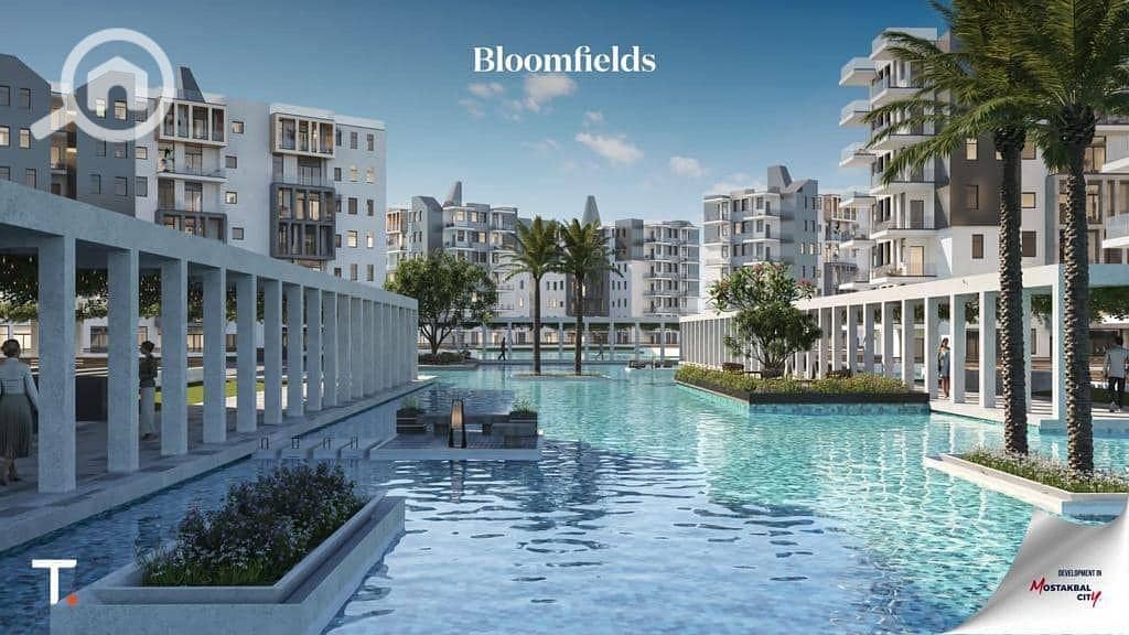 شقة للبيع استلام فوري في Bloomfields مدينه المستقبل بخصم 10%