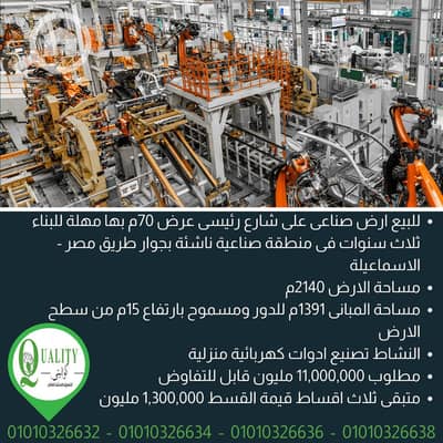 Industrial for Sale in 10th of Ramadan, Sharqia - Automotive Modern. png