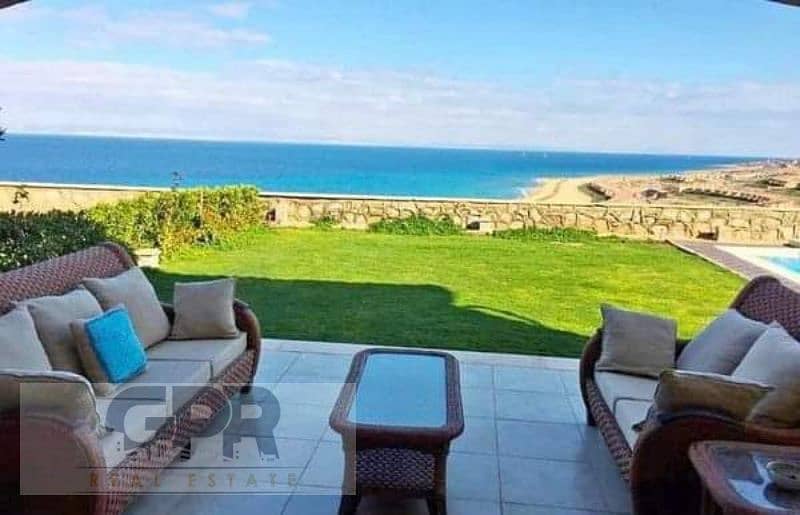 فيلا اول صف على البحر 180م للبيع فى قرية تلال العين السخنة Villa first row on the sea for sale in Telal Village, Ain Sokhna