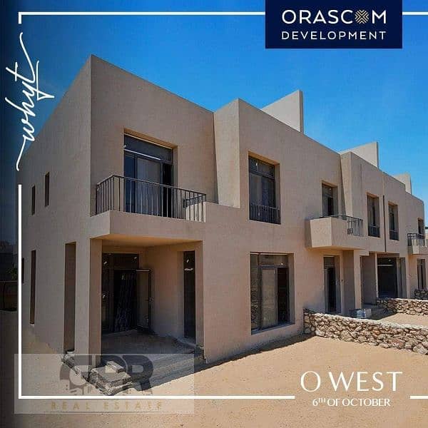 فيلااستاندالوان مميزه للبيع فى كمبوند اويست اورسكوم 6 اكتوبر Standalone Villa for sale in O West compound by Orascom 6 October