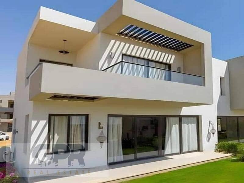 شالية + جاردن دابل فيو للبيع بالتقسيط في ازها راس الحكمة الساحل الشمالى Chalet amazing view for sale in Azha North Coast