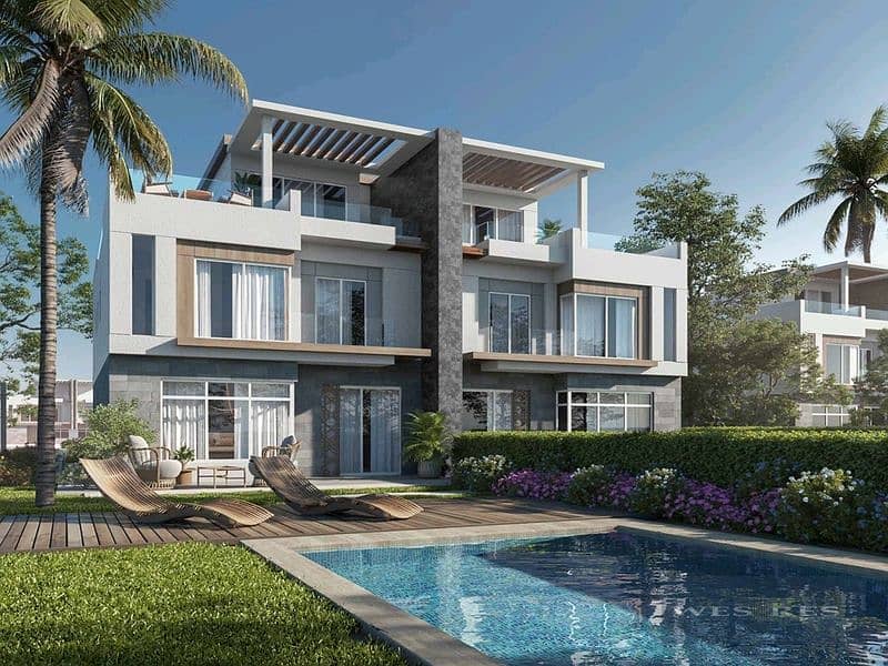 Town house Villa For Sale in El Sheikh Zayed installments