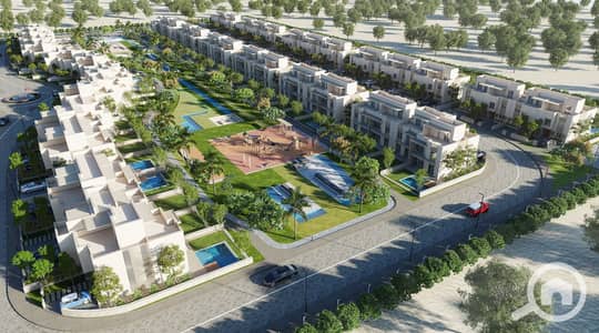 4 Bedroom Townhouse for Sale in Sheikh Zayed, Giza - فيلا للبيع  زايد الجديده قسط 7 سنين west end new zayed