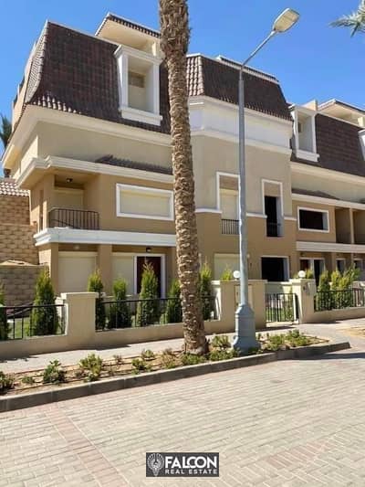 4 Bedroom Villa for Sale in Madinaty, Cairo - For sale with a 38% cash discount, a 239 sqm villa in a distinctive Saray Location compound in front of Madinaty