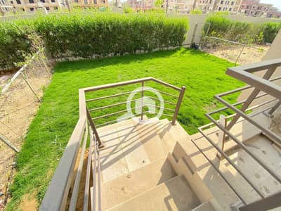 2 Bedroom Flat for Sale in New Cairo, Cairo - Apartment Ground in Palm Hills Compound in Fifth Settlement with open view on green space