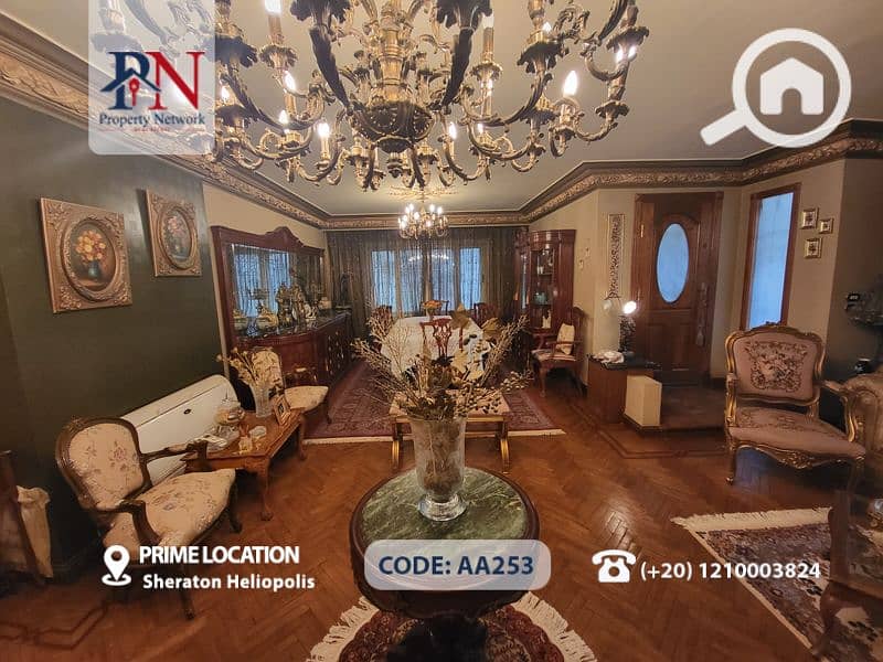 Apartment 280 m2 for Sale in Sheraton Al MatarFloor No. : Ground Floor,  Area : 280 m2 + 120 m2 Private Garden,   - 03 Bedrooms (Master Bedroom).