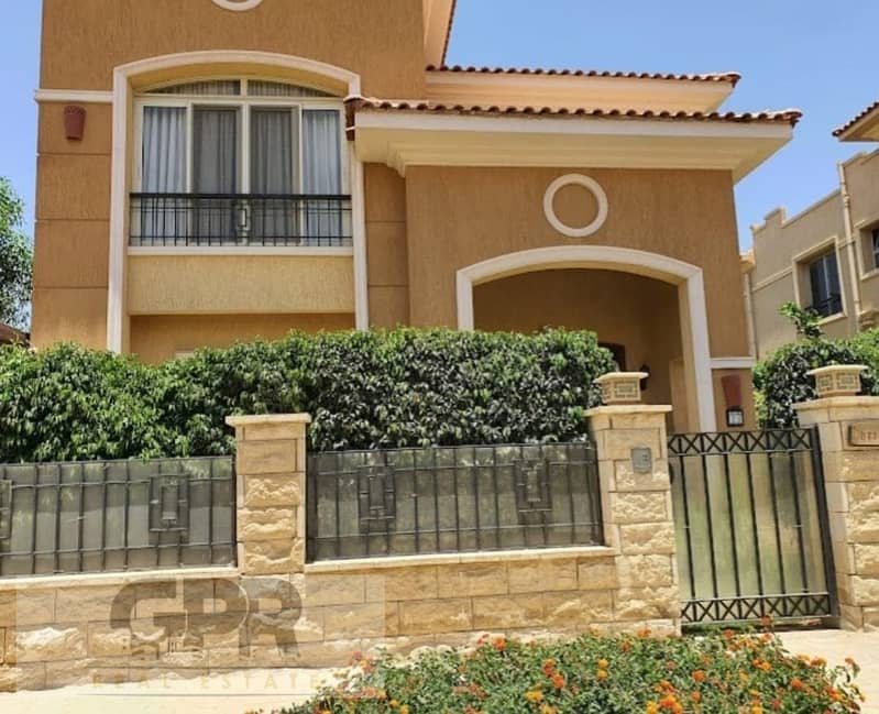 Standalone villa for sale in Stone Park New Cairo 515m with installments  ستون بارك التجمع الخامس