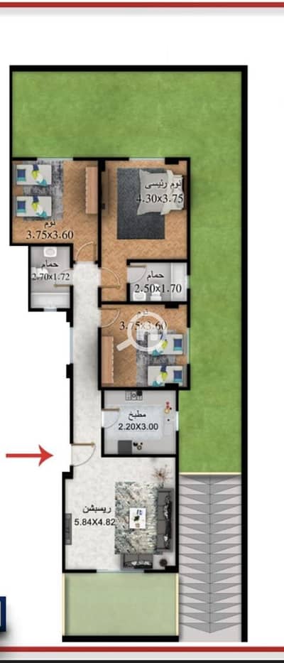 شقة 3 غرف نوم للبيع في القاهرة الجديدة، القاهرة - 21a153d5-bef7-4ddc-afc4-1bd59c15d3b6. jpeg