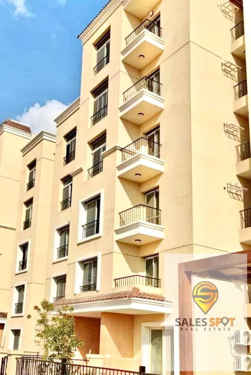 Apartment with garden for sale with a discount of (( 𝟒𝟐%) ⚜ In front of Al Shorouk - minutes from the Fifth Settlement