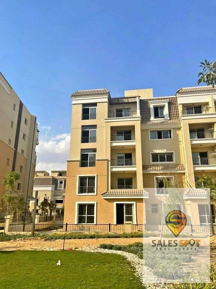 Apartment 131m For sale in a private garden in Sarai Compound #Sarai