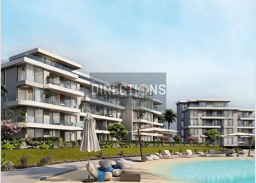 Fully finished Chalet ultra modern with ACs in North Coast Ras El-Hekma | Hyde Park | Seashore | Crystal lagoon panoramic view with 690k down payment