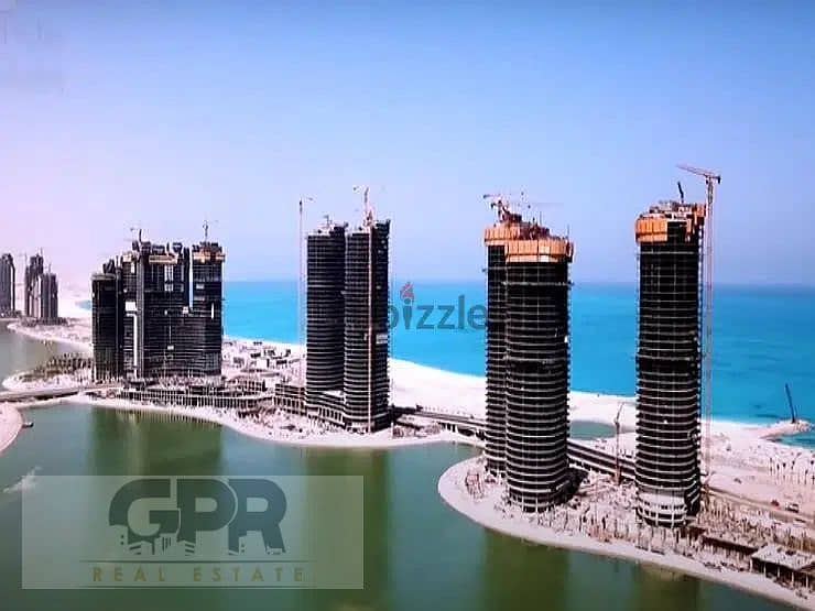 شالية على البحر استلام فورى للبيع في الحي اللاتيني العلمين Latin District, New Alamein الساحل الشمالى North Coast