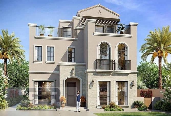 Town house villa for sale in Ever New Cairo next to Hyde Park with installments 220m