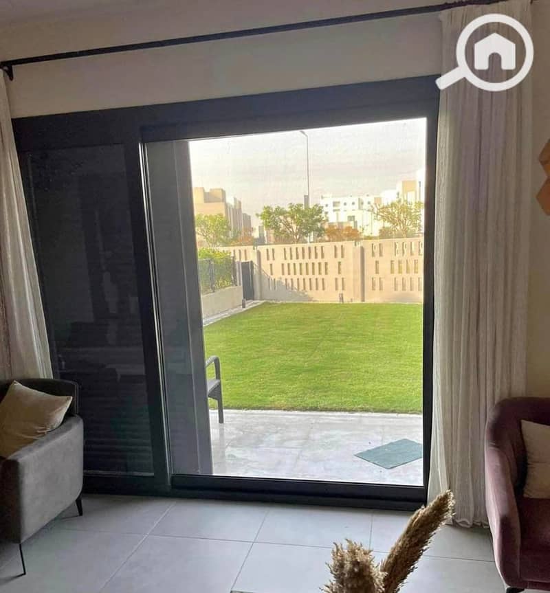 Duplex with garden for sale ready to move fully finished, in Al Burouj Compound, Al Shorouk, in front of Madinaty