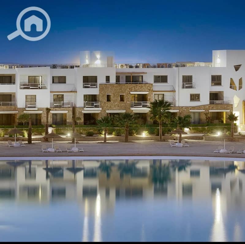 Chalet with 3 rooms, fully finished, in Swan Lake, El Gouna.