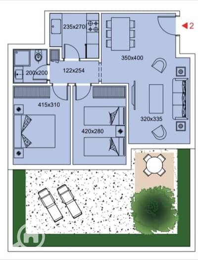 2 Bedroom Flat for Sale in Hadayek October, Giza - 051fe0df-f48f-44af-b198-6aab7013ef2b. jpg