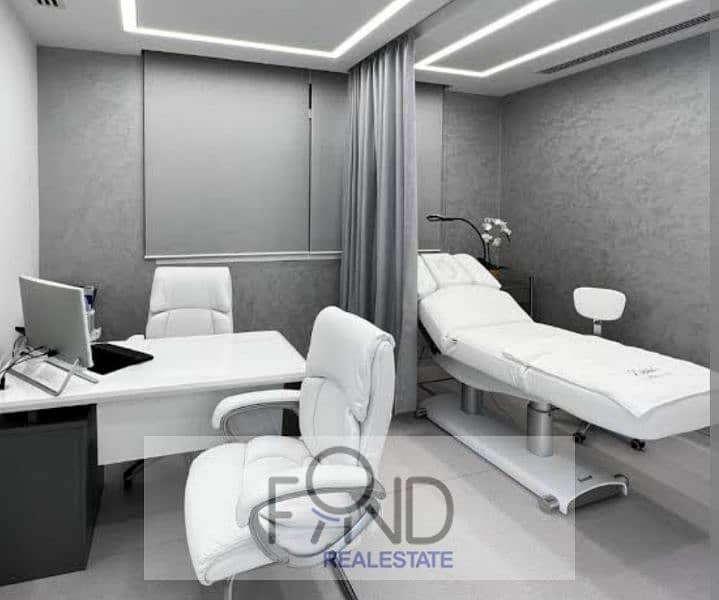 clinic 43m for sale perfect location installments over 4 years in new  cairo