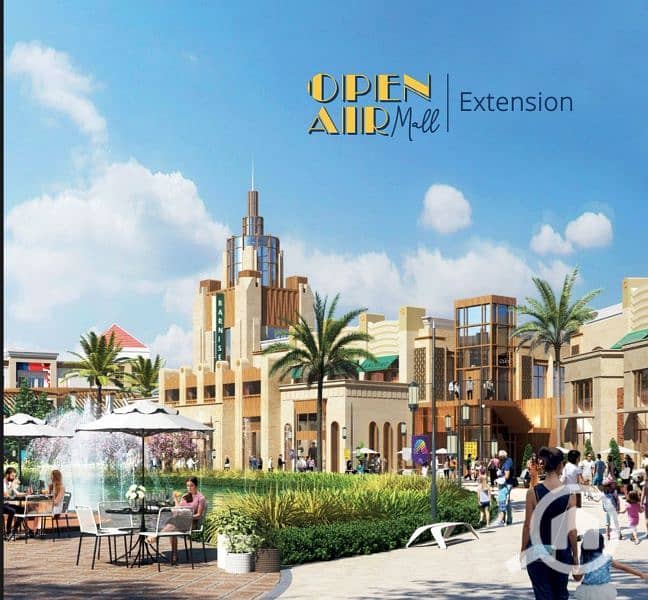 محل للبيع في مدينتي Madinaty في اوبن اير مول open air mall مساحة 46م