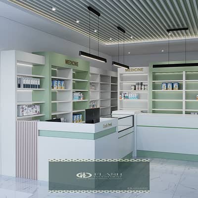 صيدليه  للبيع في القاهرة الجديدة، القاهرة - Pharmacy Interior Design - Hasan Oryanzade. jpeg