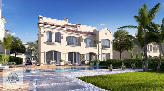 5 Bedroom Villa for Sale in New Cairo, Cairo - Back-view-for-EL-PATIO-Prime-Compound. jpg